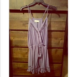 Denim blue spaghetti strap dress